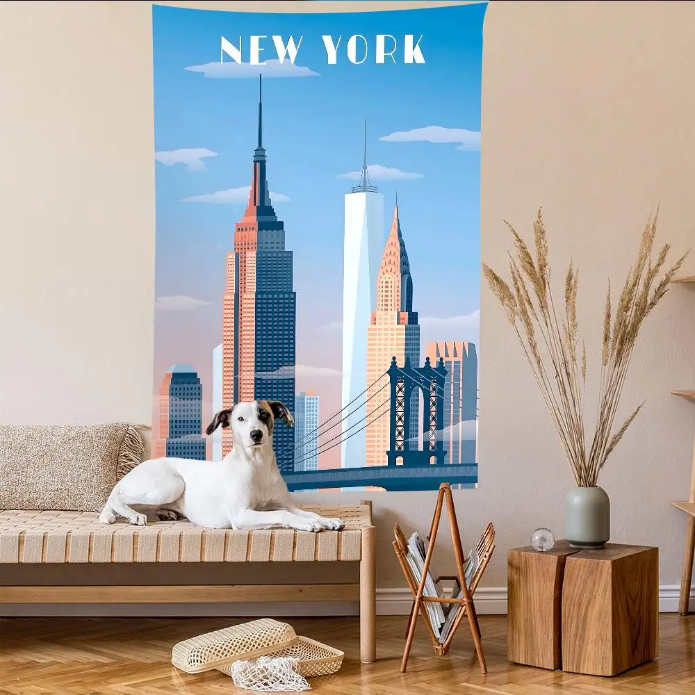 المناجم المدنية الشهيرة إحداثيات مدينة نيويورك التصوير خلفية ديكور الجنية الجدول الاطفال الحلوى الجدول راية العرض