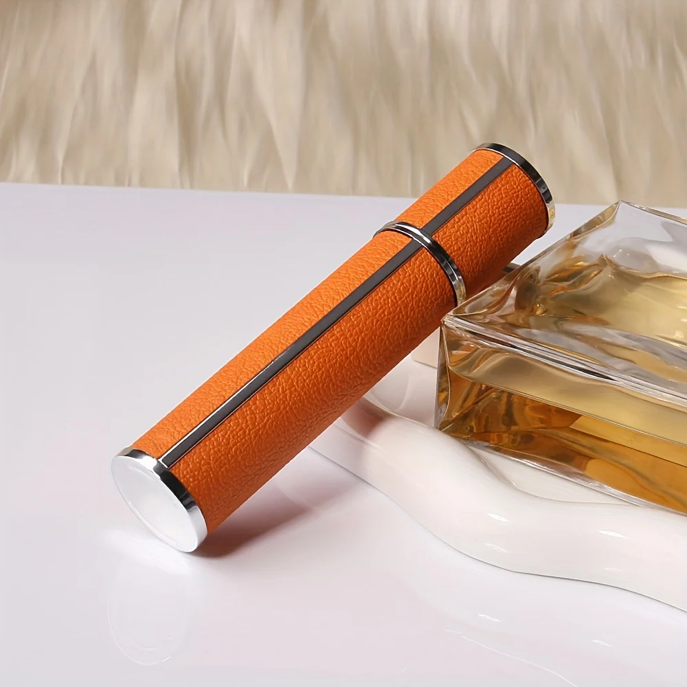 5 Stück 12ML Nachfüllbare Leder-Parfümflaschen, Tragbare Reise-Probenfläschchen, Mini-Druck- und Abfüllflasche, Parfüm-Nachfüllspender – Detail 15