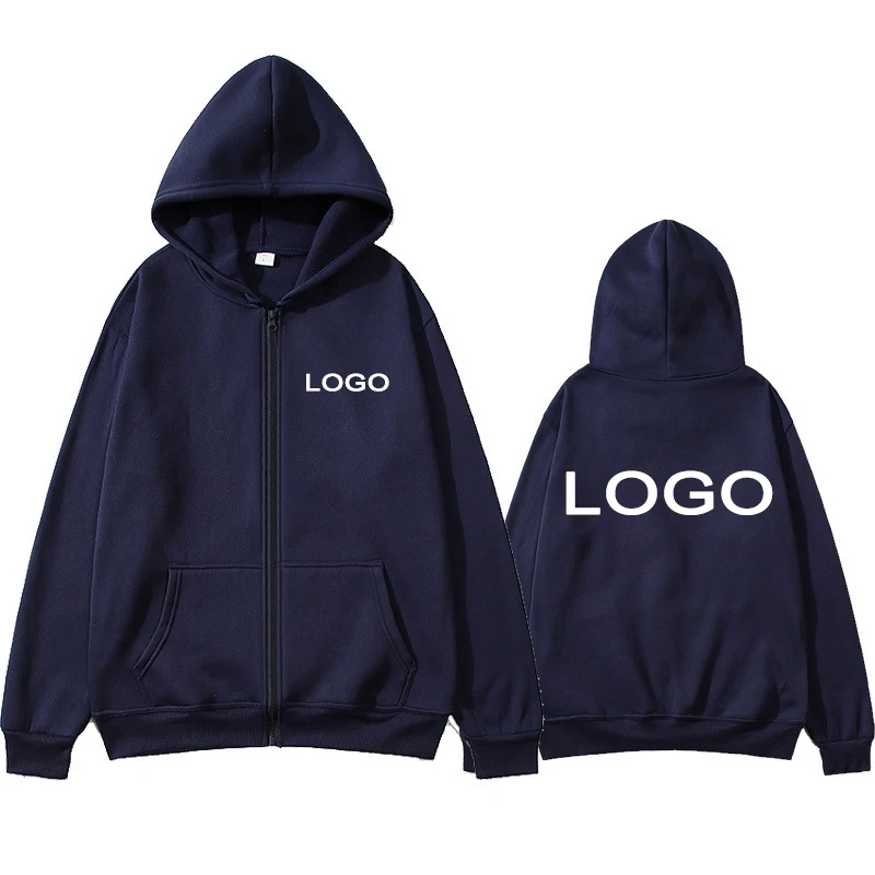 

Customized Printed Men Women Zipper Up Hoodie Loose Casual Clothing Fashion Long Sleeve Hooded Pullover Personality Sweatshirts