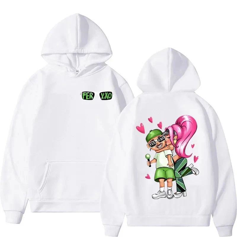 Felpa con cappuccio grafica Singer Carol G e Fader in edizione limitata felpa con cappuccio stile retrò Hip Hop moda Unisex felpa Casual a maniche lunghe