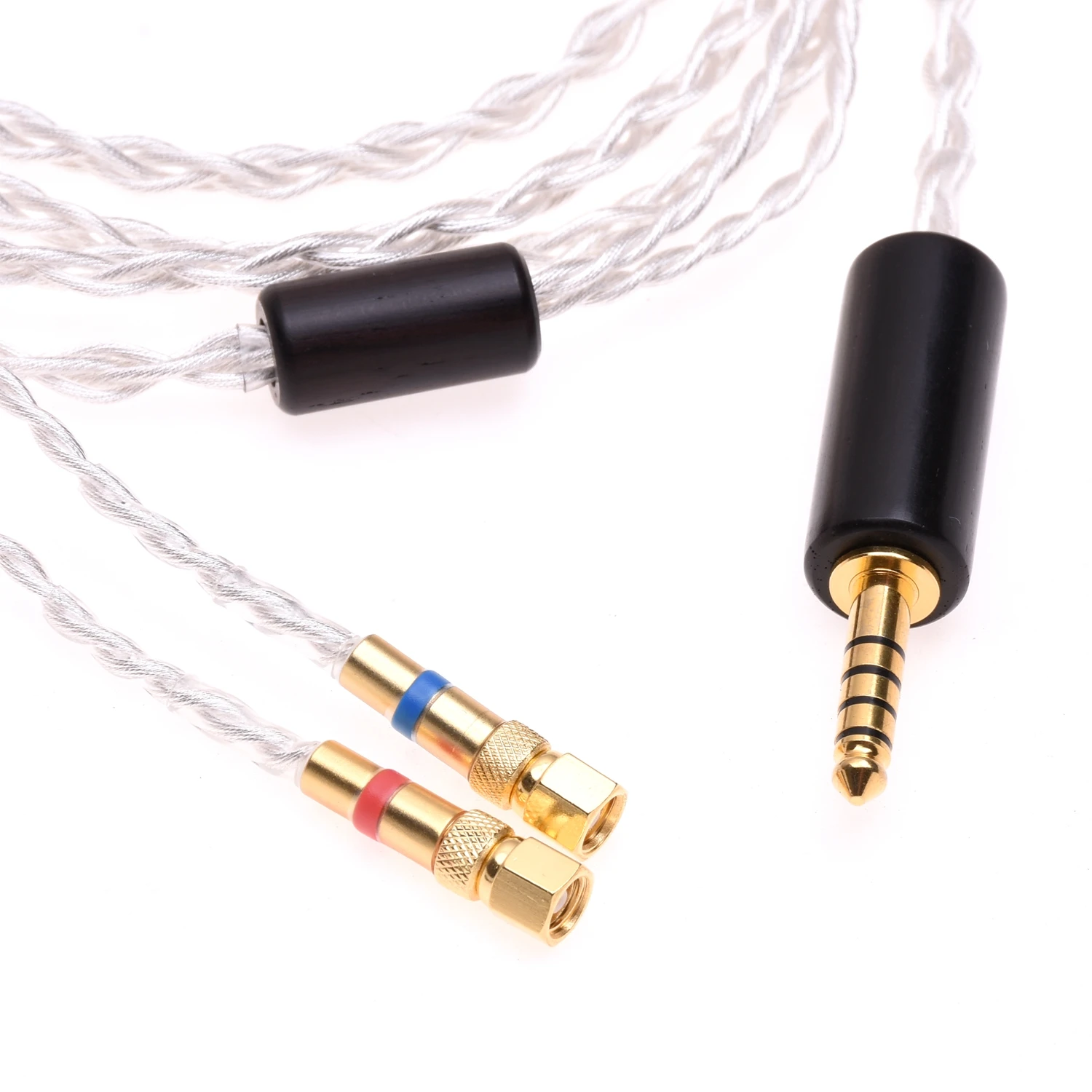 Hifiman用シルバーメッキヘッドホンアップケーブル,4コア,6n,occ,he 5,6,he 300,400,he560,500