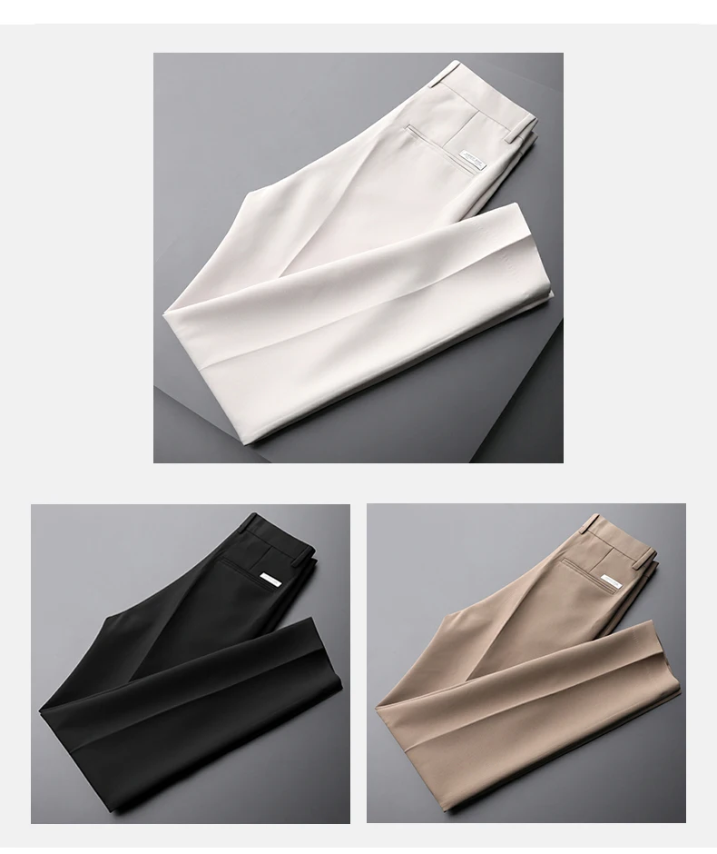 Golf Spring/Summer Men's Thin Pants Modelson Silk Elastic Breathable Casual Pants
