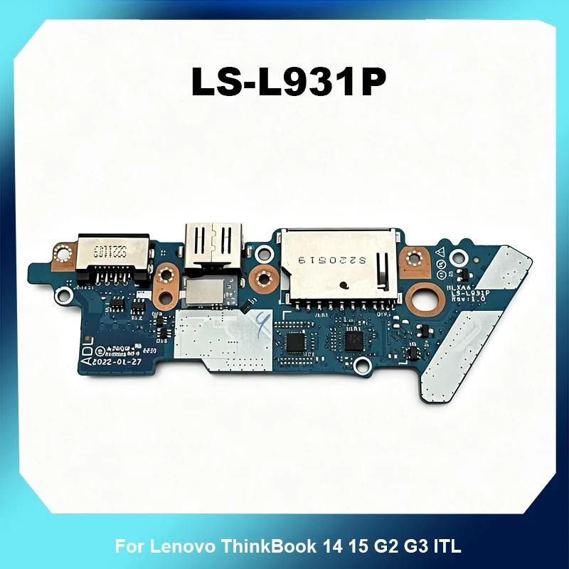 IO Sub Board RJ45 LAN USB SD Card Reader For Lenovo ThinkBook 14 15 G2 G3 ITL LS‑L931P