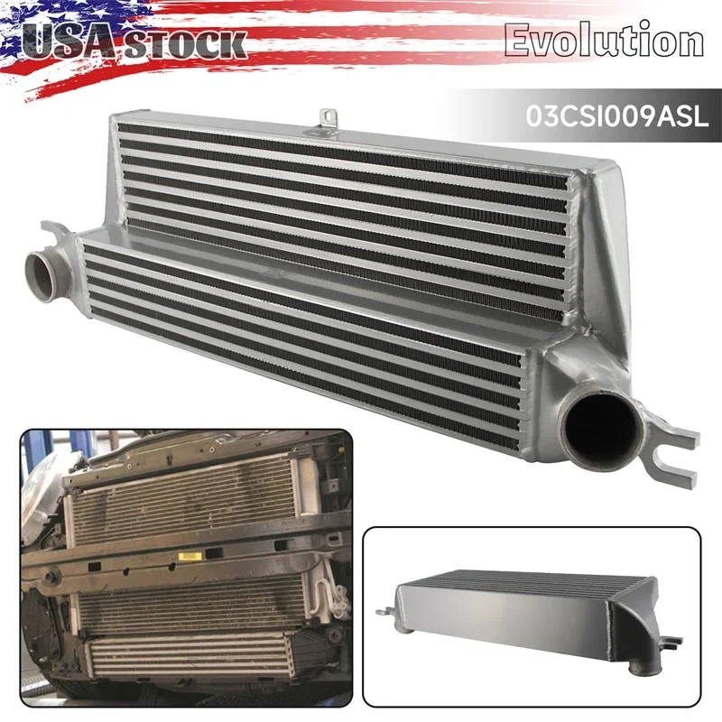 Black/sliver FMIC Intercooler Fits For BMW Mini Cooper S 1.6L R55 R56 R57 R58 R59 R60 R61
