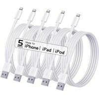 3PCS 5PCS MFi Certified USB to Lightning TPE Cable Fast Charging Cable sfor iPhone14 13 12 11Pro X 8 for iPad White 1M 2M 3M