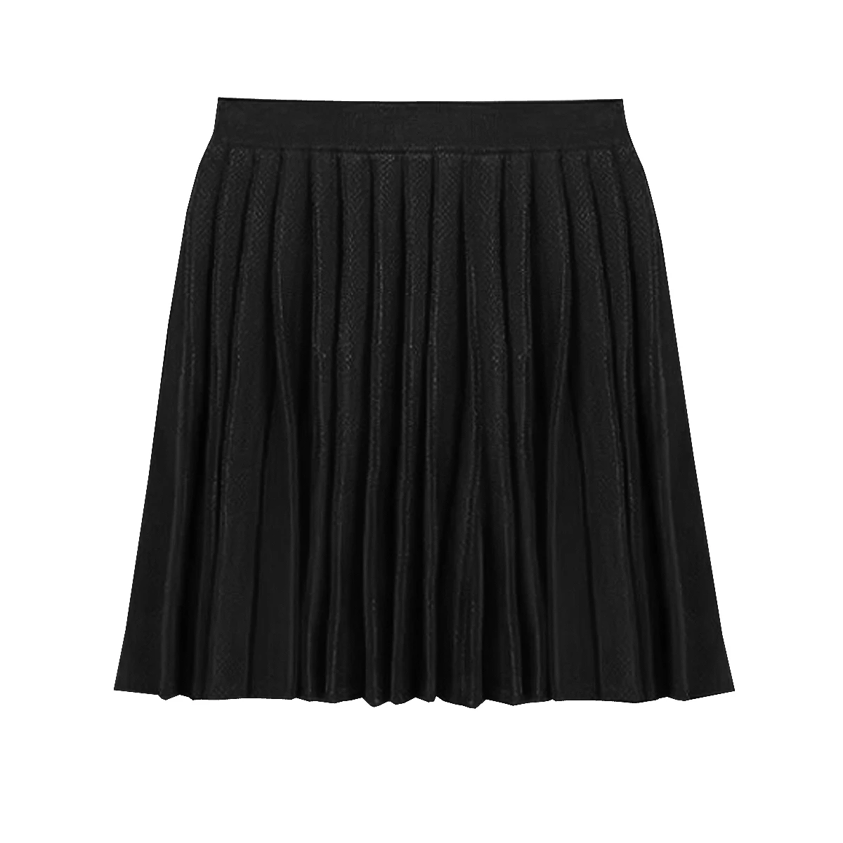 

Spring And Autumn New Fashion Commuter Knitted Heavy Duty Long Sleeve Round Neck Woolen Cardigan Top Coat+Folded Short Skirt