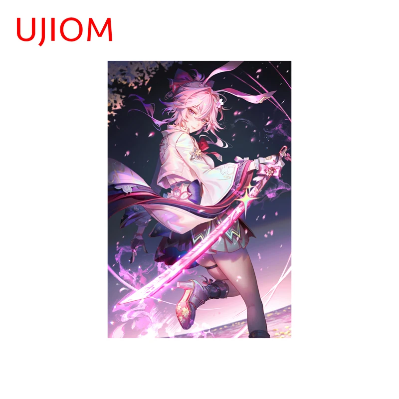 UJIOM Evanescia Honkai Star Rail‌ Poster Style Wall Sticker Personality Fashionable Sunscreen Vinyl Decal Game Room Wallpapers
