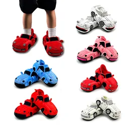 Simulation Sports Car Plush Home Floor Cotton Slippers For Men And Women Car Shape Indoor Slippers Plus Plush Warm Cotton Shoes