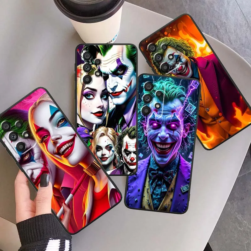 

J-Joker H-Harley Q-Quinn Cool Phone Case For Samsung A73 A72 A71 A55 A54 A53 A52 A51 A13 A22 A16 A15 A05s A14 A05 A06 5G Black