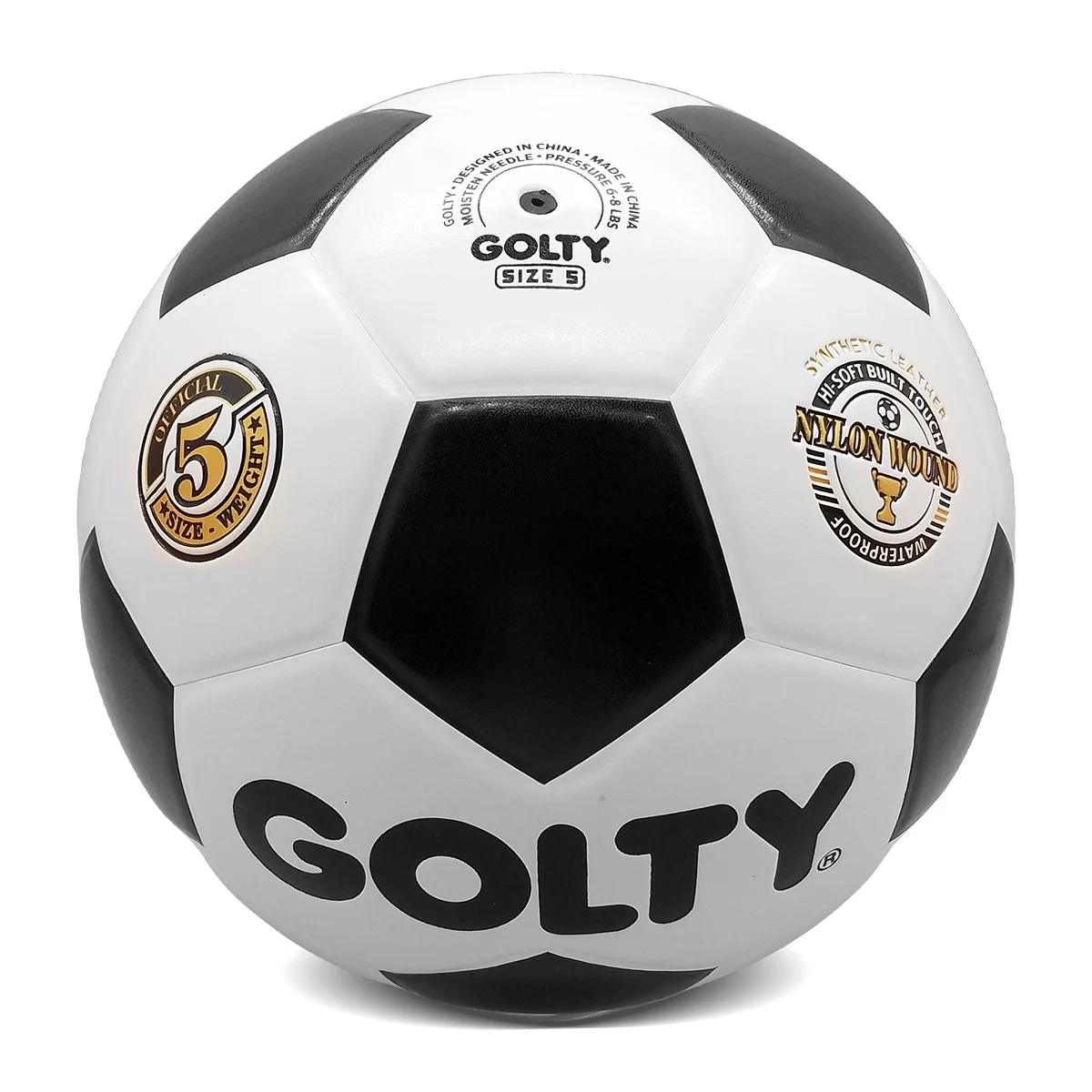 Ukuran 5 Berat 410-450G Dan Lingkar 680-700MM Dengan Bola Sepak PU Asli Profesional Terbaik