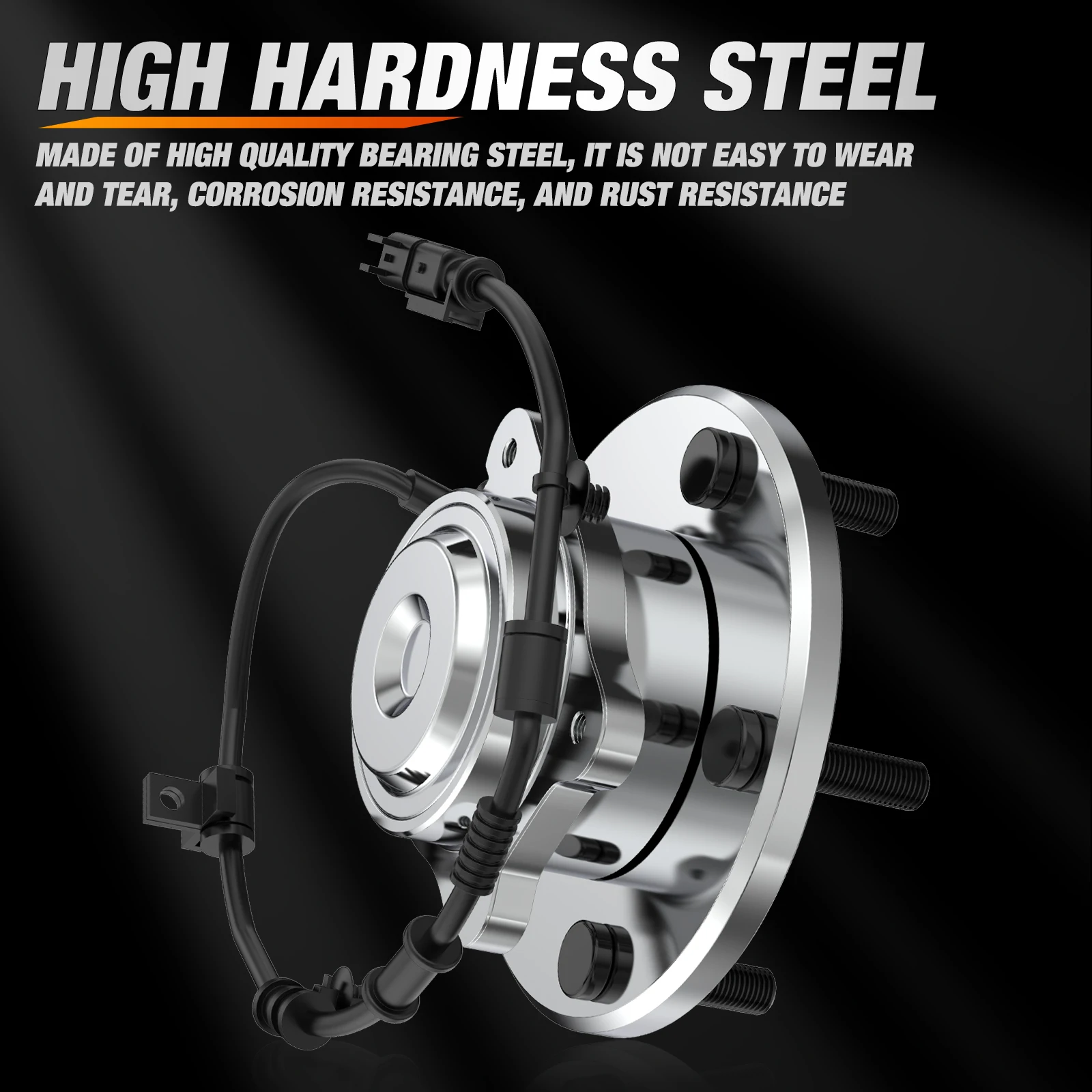 Nilight Rear Wheel Bearing Hub for Dodge Grand Caravan 2008-2012 For Chrysler Town & Country 2008 2009 2010 2011 2012, VW Routan 2009-2012, 5 Lugs w/ABS-512360 2Pack