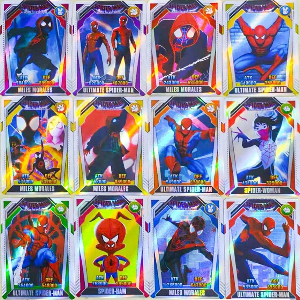 Spider Man Collection Card Creative Exquisite Craftsmanship English Style Character Rare Card Holiday Gift Child's Precious Toys