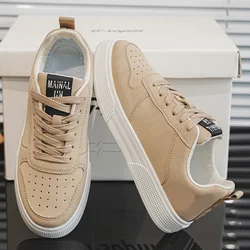 Men's Skateboarding Shoe Lace Up Flat Sneakers Casual Footwear Breathable Comfort Walking Shoes For Male Plus Size 39-46
