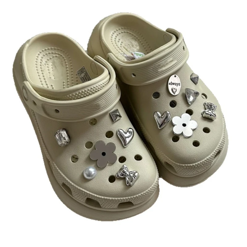 12PCS Advanced DIY Shoes Charms JIBBITZ Fun Slippers Decoration, Party and Festival Fashion Shoe Accessories Xmas Gifts