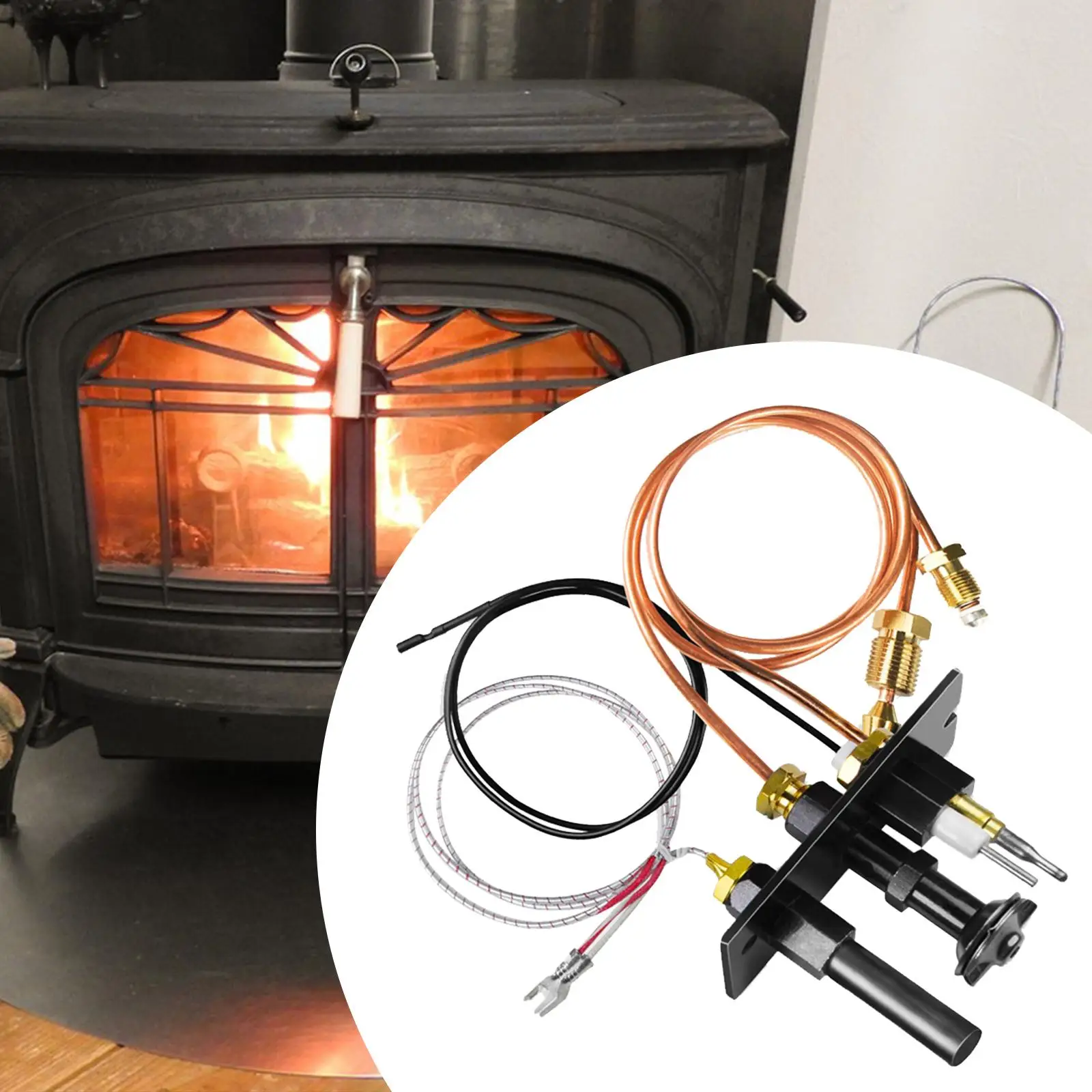 Natural Gas Pilot Assembly Maintenance Winter with Thermocouple Thermopile