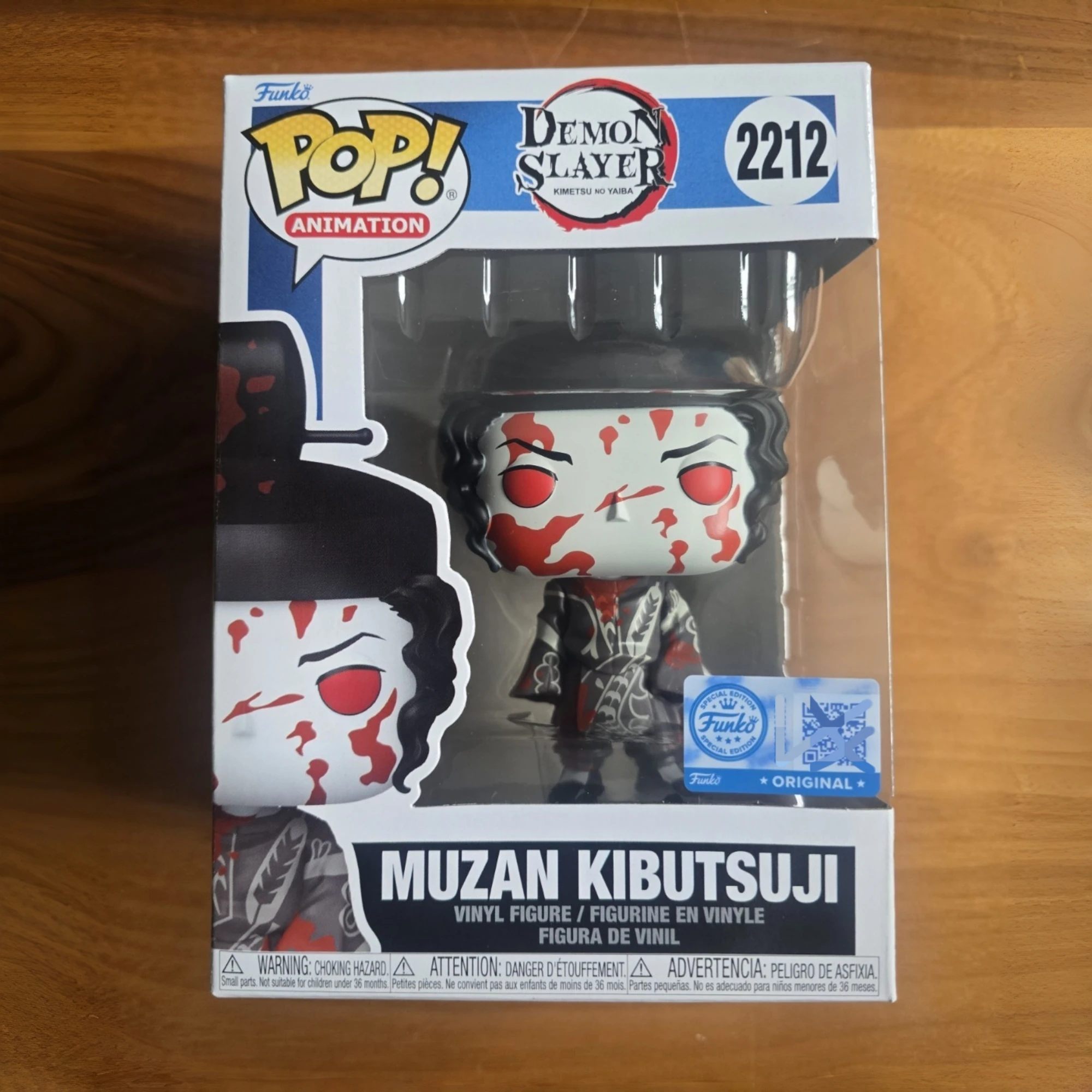 Funko POP! Figura de Muzan Kibutsuji (sangriento) de Demon Slayer # 2212 Estatua de Edición Limitada Oficial, Juguete Coleccionable para Fanáticos del Anime, Regalo