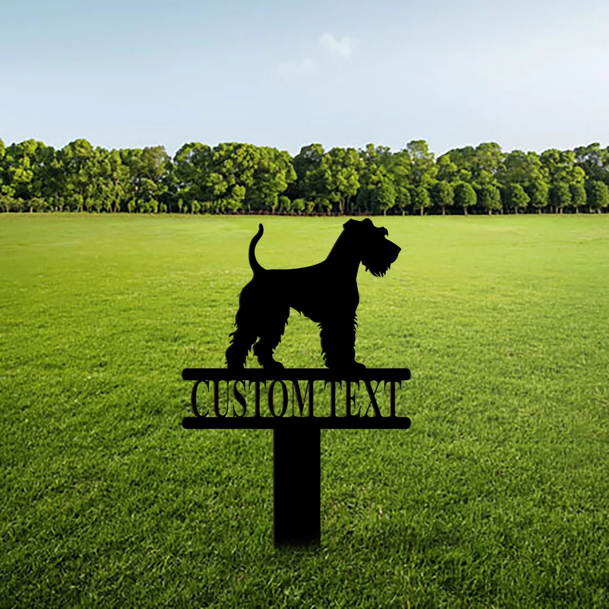 Custom Welsh Terrier Yard Stake with Custom Name, Welsh Terrier Sign, Custom Metal Stake, Welsh Terrier, Collie Name Stake