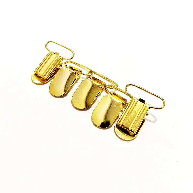 Gold silver high quality suspenders clip sofa sheet mat fixed clip suspenders garter clip duck beak clip