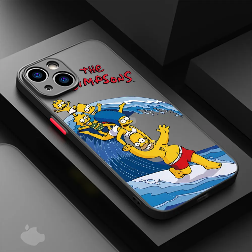 Homer-Apple Phone Case,iPhone8,xr,11 pro,se 2022,14 plus,7,6,xs,max,13,12,mini,15,14 promax用のソフトケース