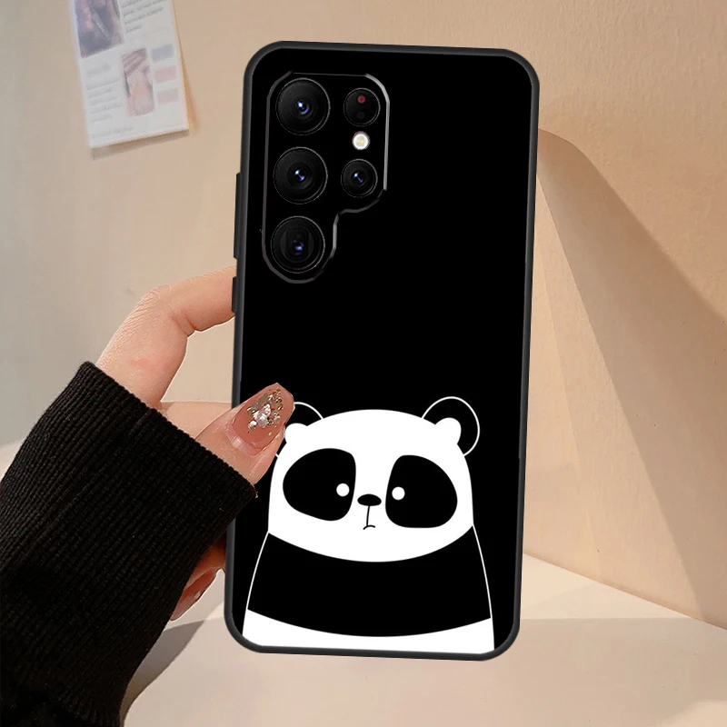 الباندا الحيوان الحال بالنسبة لسامسونج غالاكسي S23 S24 S25 الترا S20 S21 S22 S9 S10 زائد S20 FE S25 FE غطاء كوكه #5