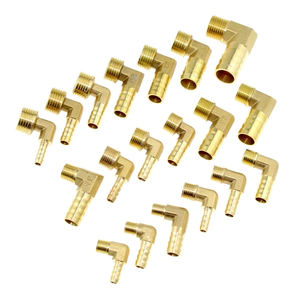 Brass Hose Fitting 4mm 6mm 8mm 10mm 12mm 19mm Barb Tail 1/8 1/4 1/2 3/8 Thread Air Water Pipe Connector Joint Coupler Adapter