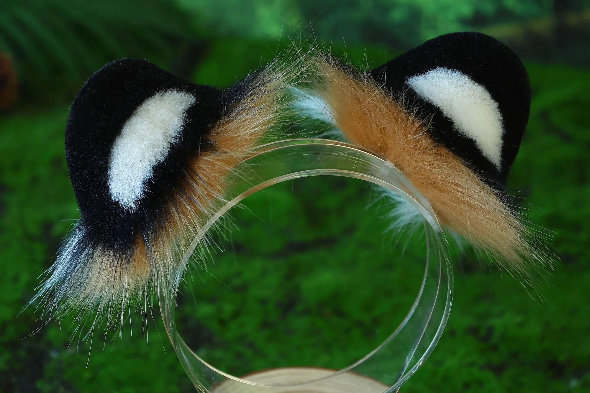 Faux fur leopard tail and ear set, dog tail, cat ear and tail set, wolf ear and tail set, anime character cosplay 3