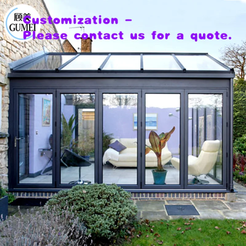 custom.Cheap Price Room Aluminum Winter Garden Sunroom Glass House