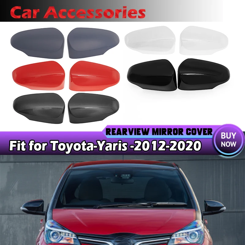 Obudowa lusterka wstecznego do Toyota Yaris 2012 2013 2014 2015 2016-2020, nakładka na lusterko boczne, akcesoria samochodowe