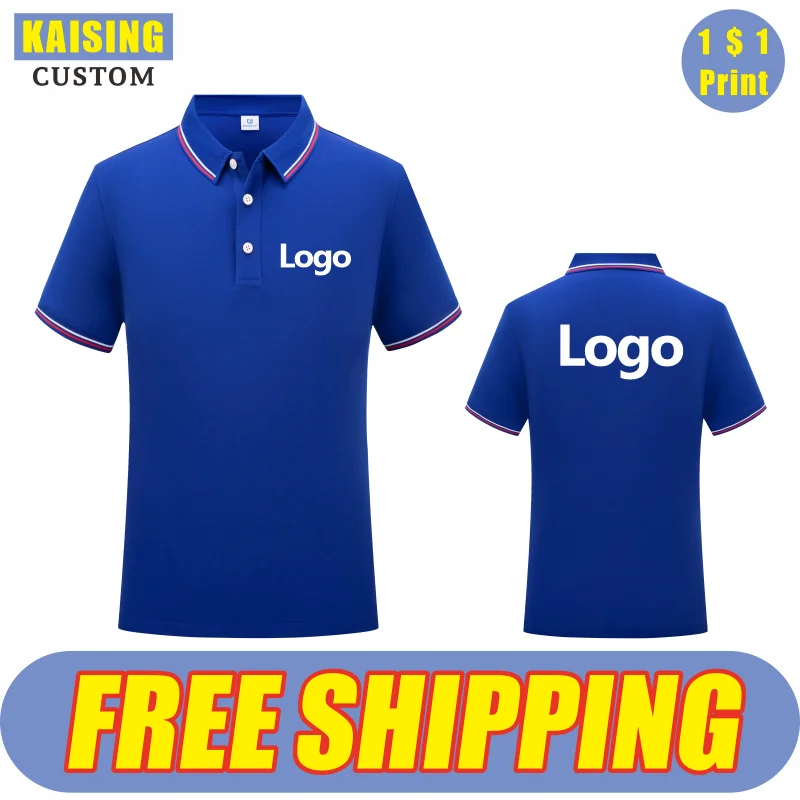 KAISING 11 Colors Breathable Polo Shirt Custom Logo Print Personal Design Tops Embroidery Summer Men And Women Clothing S-6XL 20