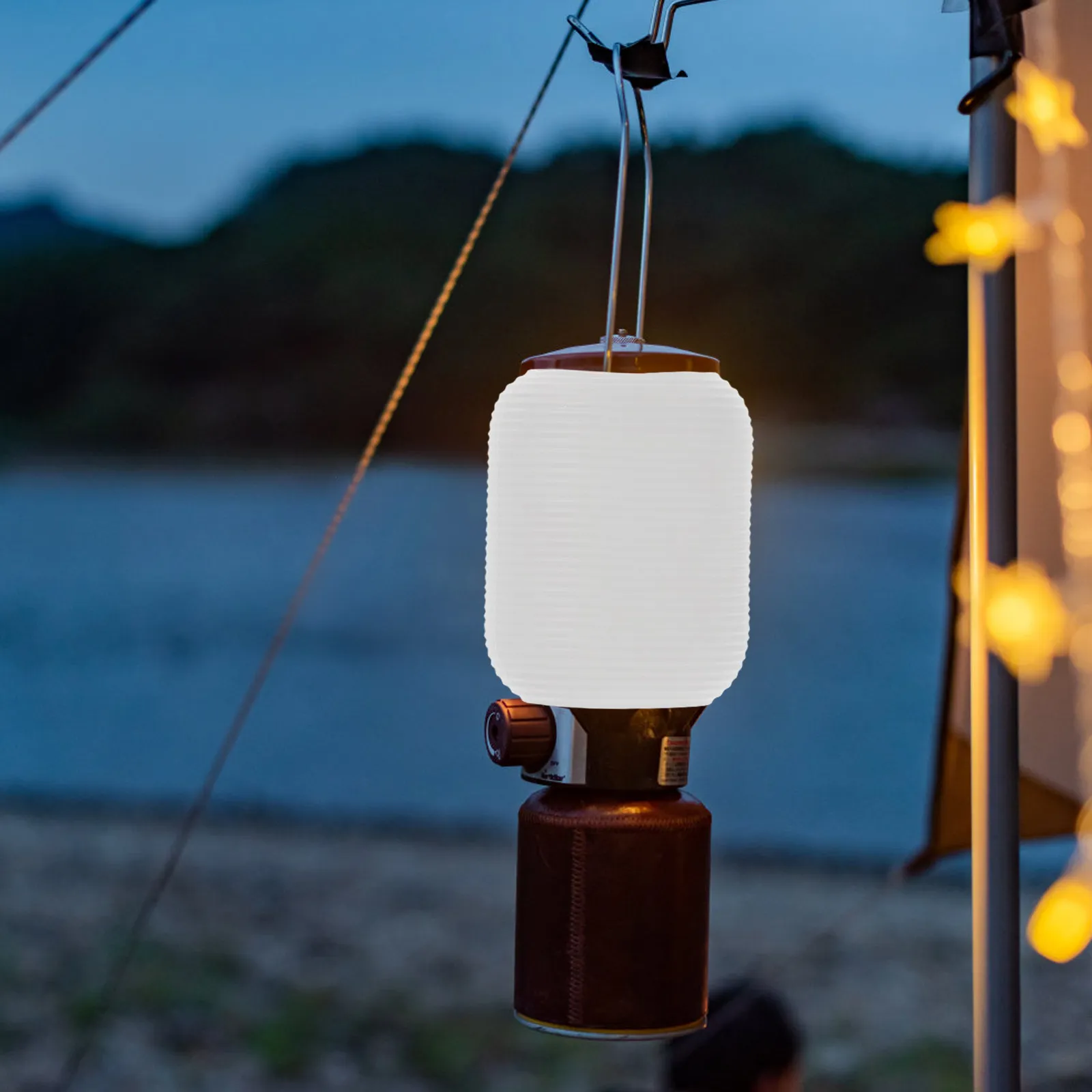1 set Light Ceiling Lamp Halloween Christmas New Year Camping Light Cover Camp Lantern Shade Clip Lamp Shade Retro