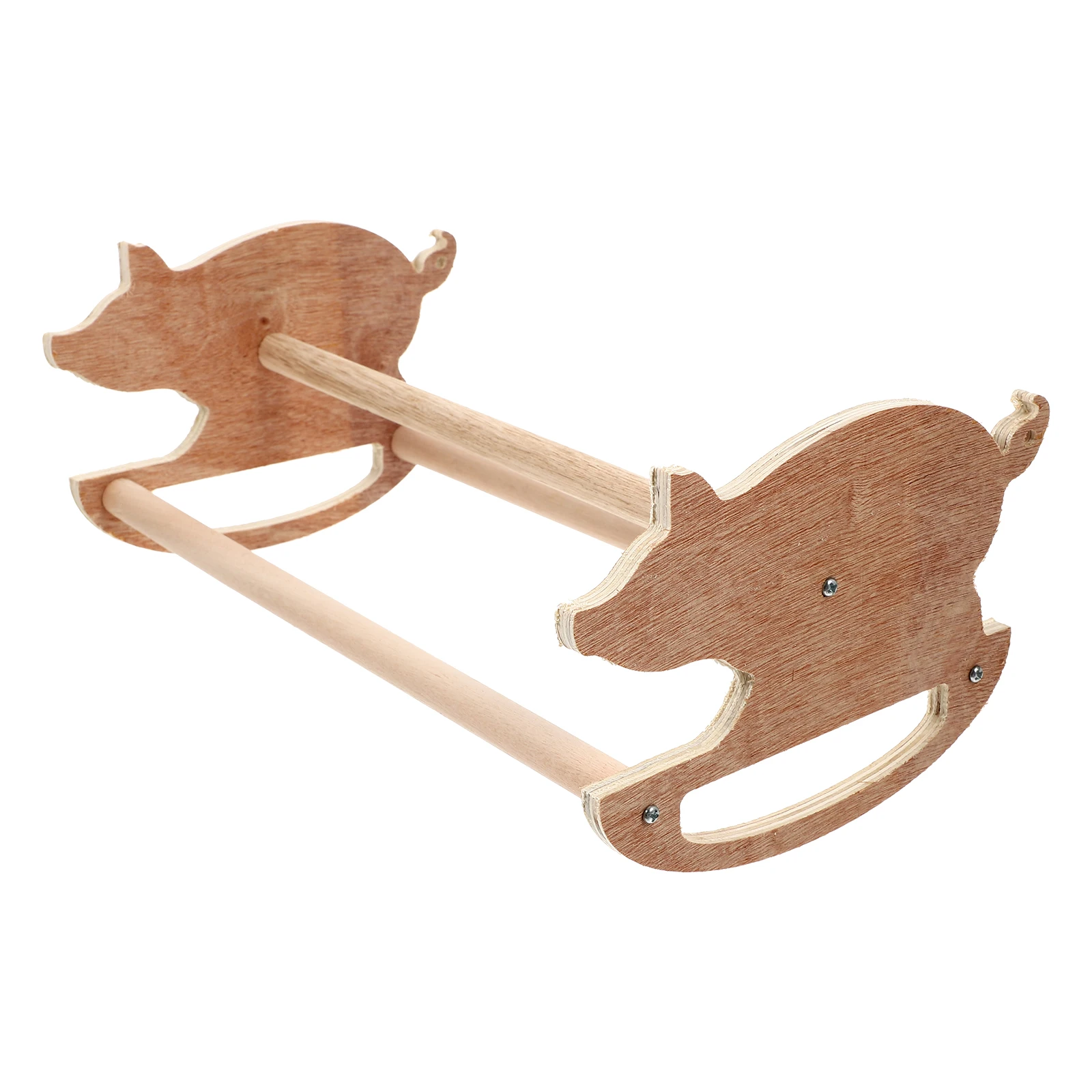 

Wooden Stand Standing Frame Parrot Perch Hen Rod Balancing