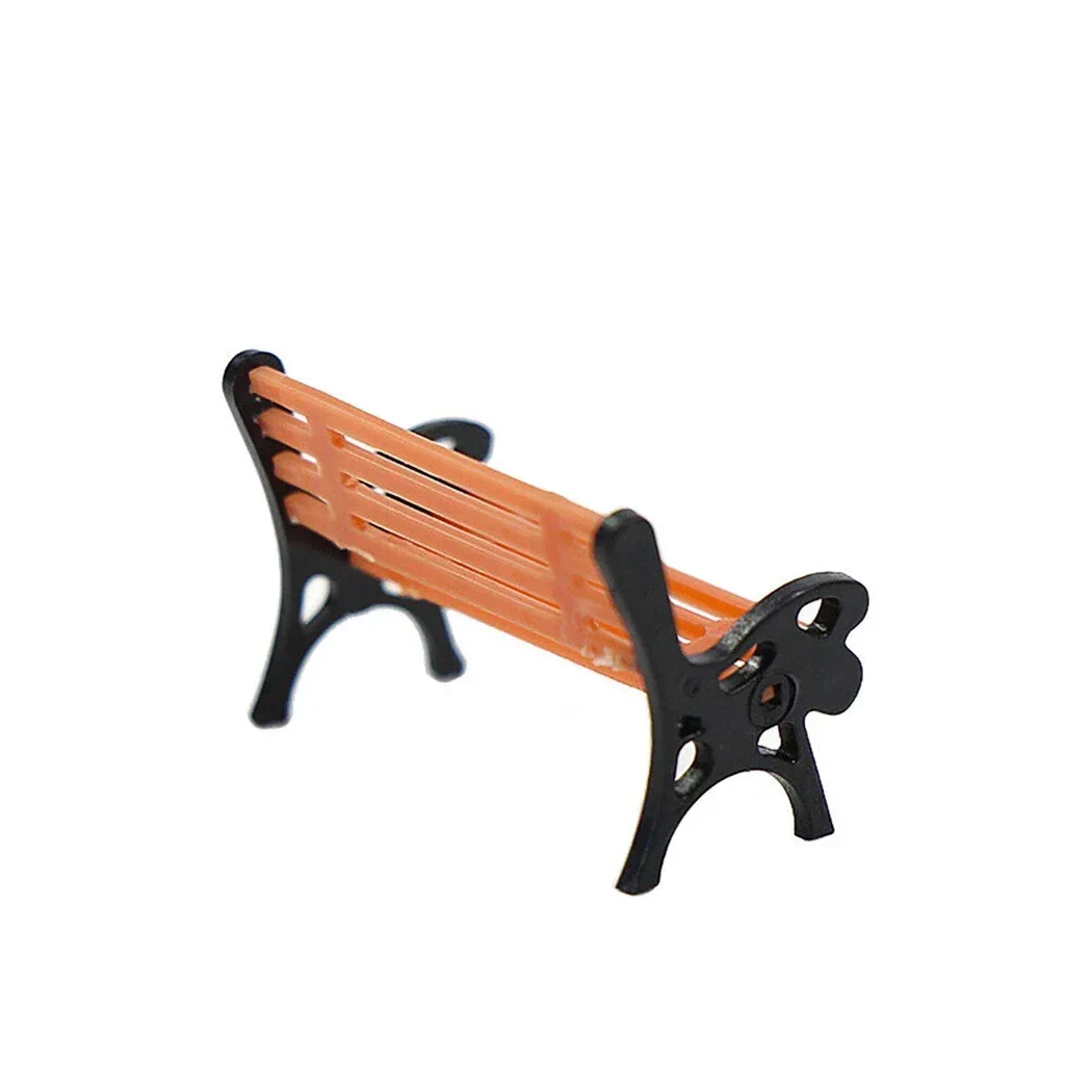 10pcs/set Model Train HO TT Scale 1:87 Bench Chair Settee Street Park Layout Plastic Craft Home Decor Kid Toy
