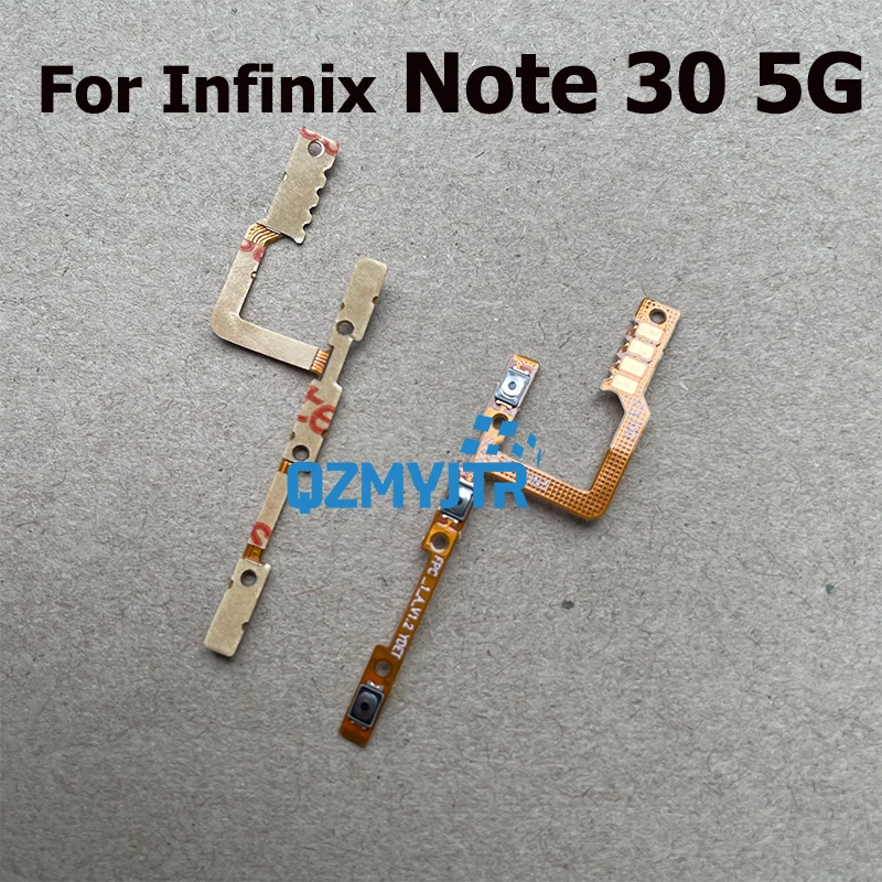 New For Infinix Note 30 30i Pro VIP 5G Volume Power Button Power Volume Side Keys Buttons Switch Flex Cable