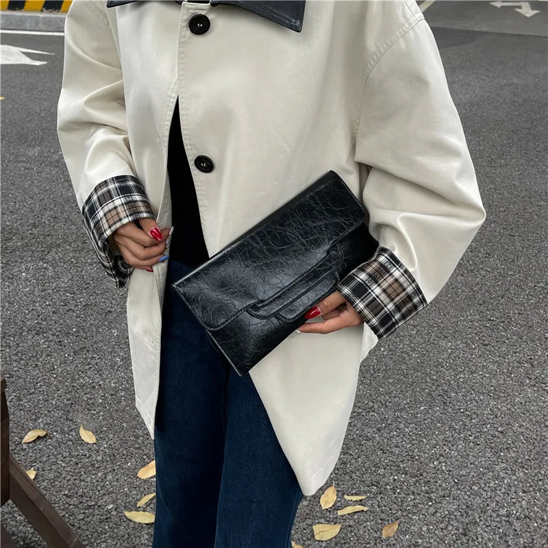 

2025 Fashion Women‘s Large Capacity Clutch Bag, Genuine Leather Multi-functional Handheld Purse, Elegant Tote for Work Dating