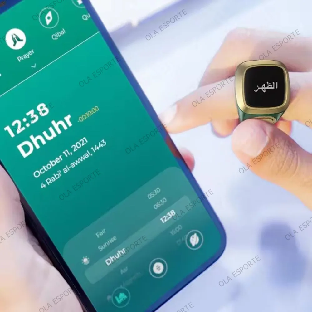 Smart Zikr Ring for Muslims with Digital Counter