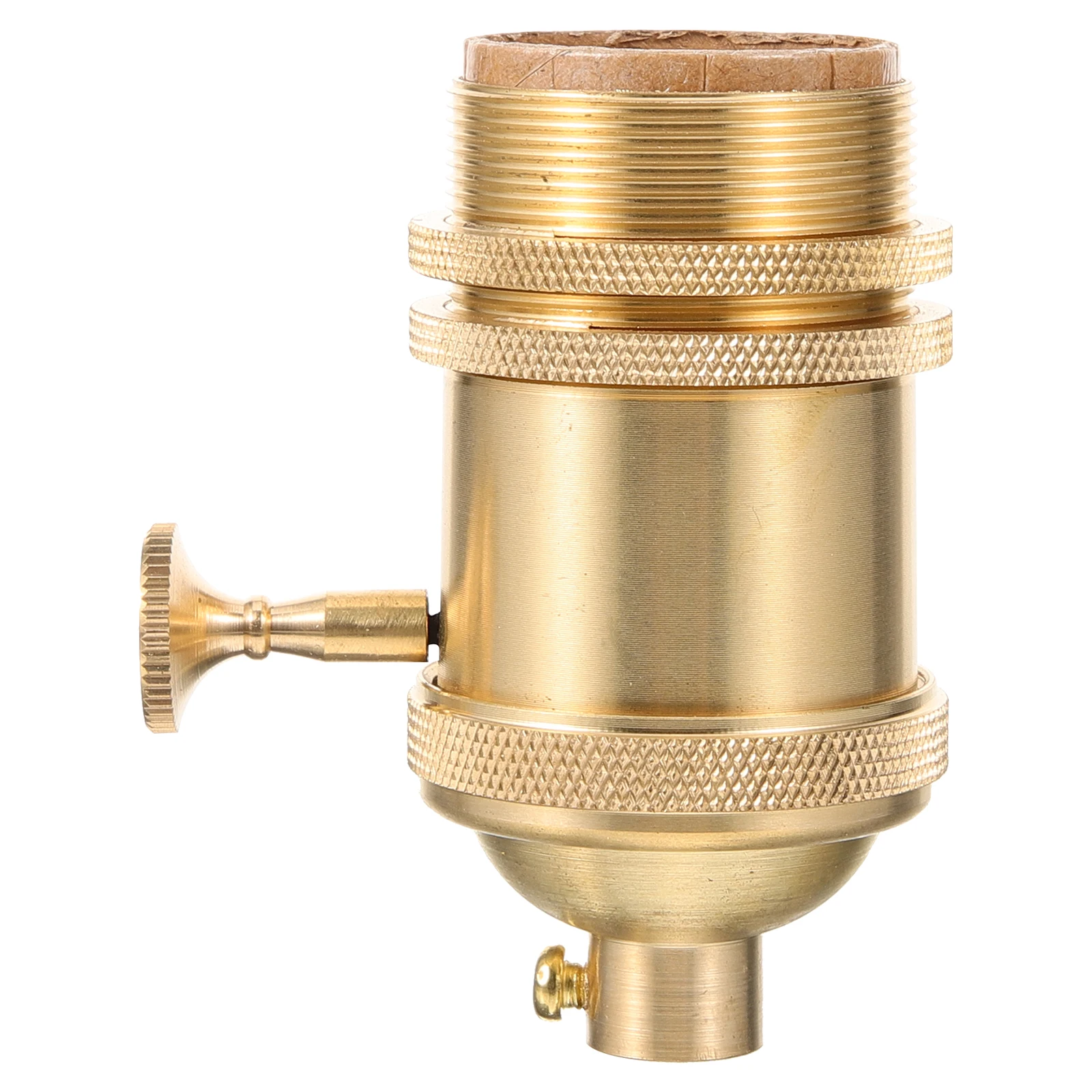 

Retro Copper Lamp Holder Socket Bulb Metal Light 3 Way Fixture Sockets Parts E26E27 Edison DIY Pendant Base Vintage