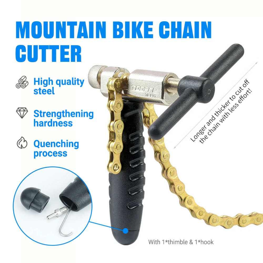 

Professional Grade Bicycle Chain Cutter Carbon Steel - Complete Chain Tool for 6-12 Speed Bike Chain Repair and Installation