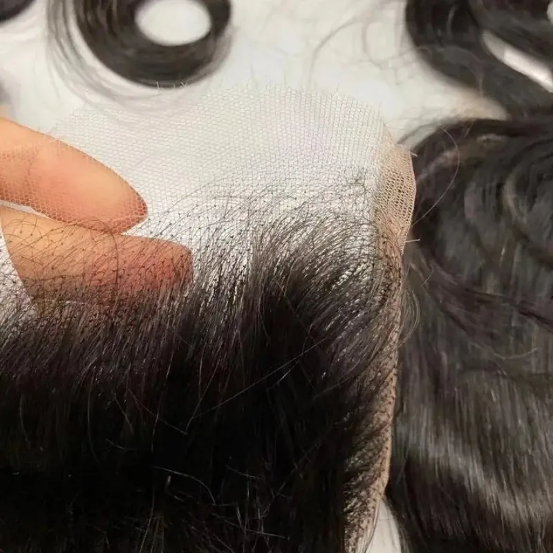 Kinky Straight 13x4 13x6 Human Hair Lace Frontal Full End Natural Color Brazilian Virgin Hair Pre-Plucked