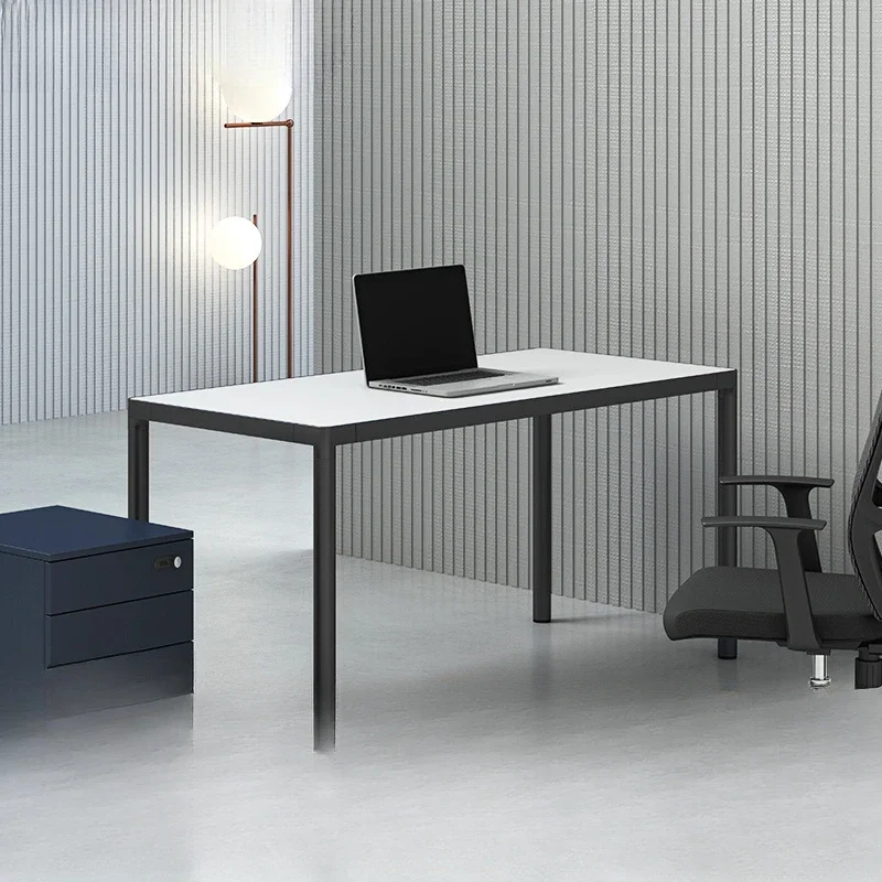 Staff desk minimalist modern office computer desk fashionable office furniture single person desk work space