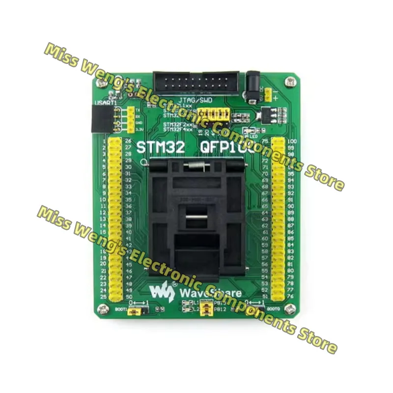 Programming dock, testing dock, burning dock, conversion dock suitable for STM32F, STM32L, QFP100 STM32-QFP100