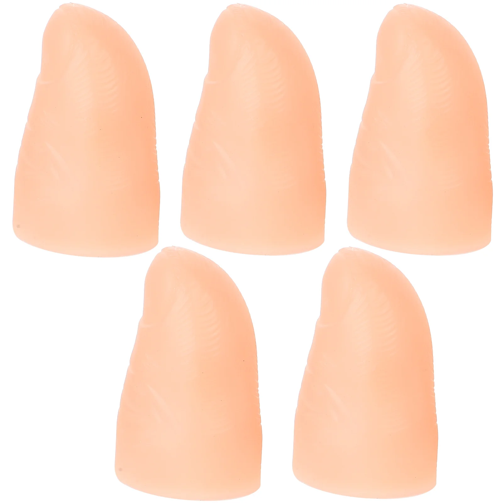 5 Pcs Light Finger Lamp Performance Prop Tricks Show Props Gift Simulated Thumb Pvc Halloween