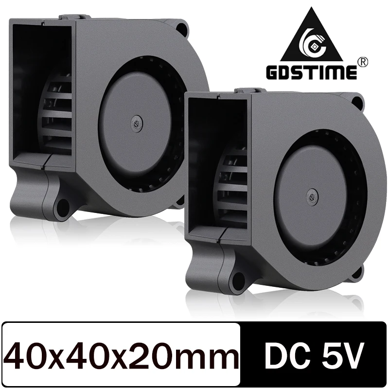 

10pcs Gdstime 40mm 3D Printer Cooling Fan 4020 Centrifugal Blower Fan 5V 2-Pin Brushless Cooling Cooler Fan For 3D Printer