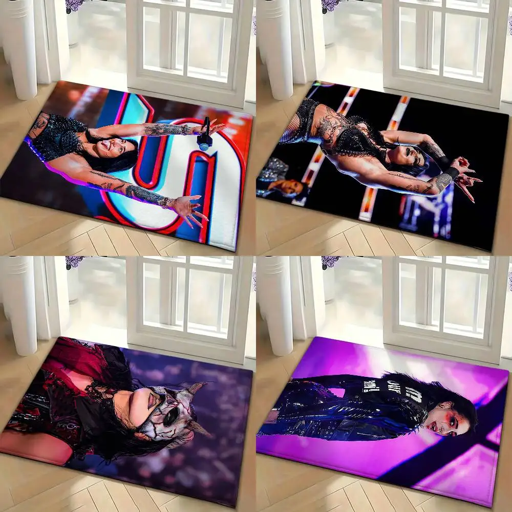 Wrestler R-RheaRipley Floor Mat Soft Non Slip for Entry Door Bathroom Indoor Home Decorative Carpet