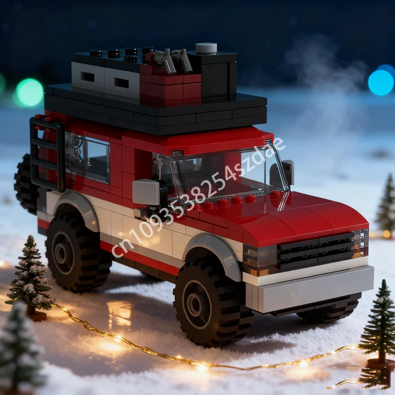

245pcs MOC Overland Pick Up Truck F City Farmed Model Christmas Gift Building Toy Blocks Architecture DIY Creative Idea Birthday