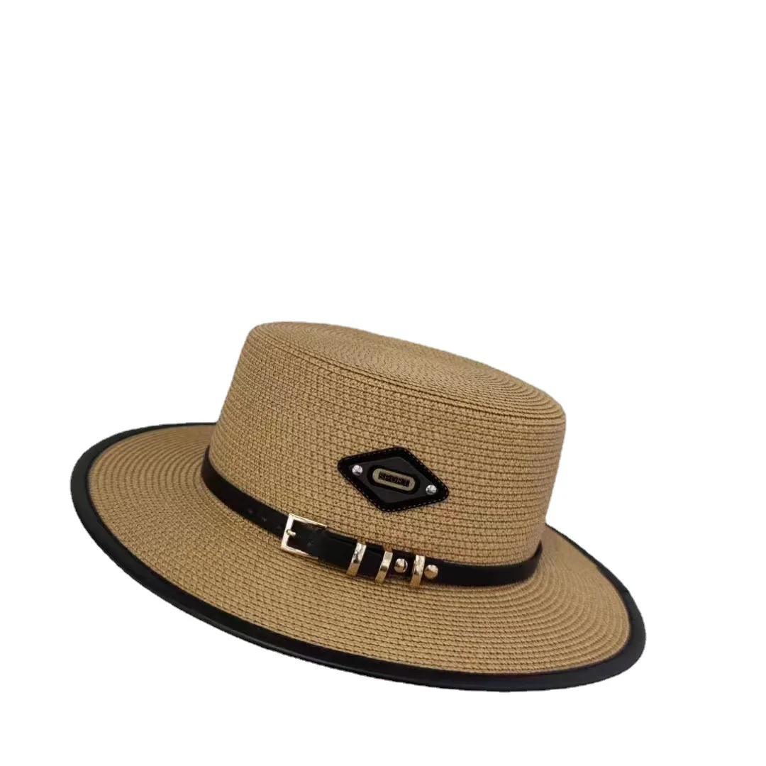 Summer Hats for Women Wide Brim Casual Beach Sun Hat Women Summer Straw Hat Sunscreen Block UV Protection Panama Bow Cap