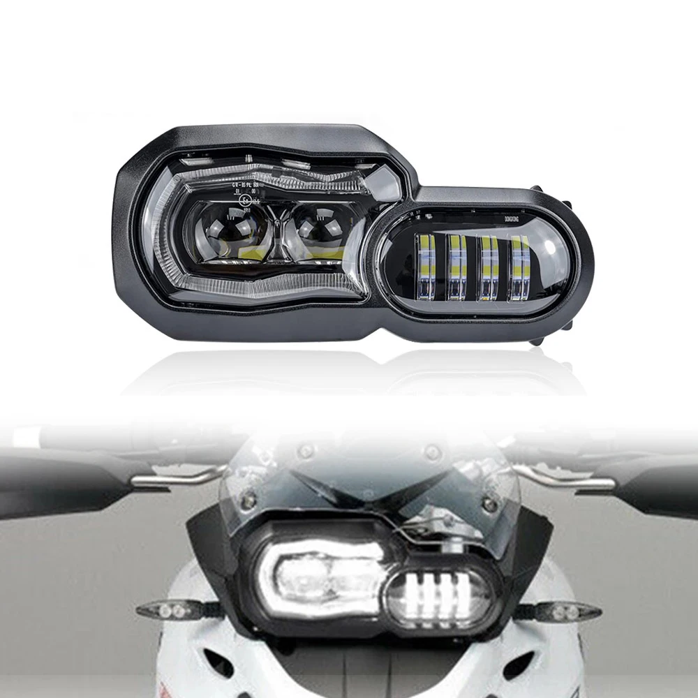 High/Low Beam luces led para motos Motorbike Headlight for BMW F800GS F800R F750GS F F650GS Cafe Racer Motorcycle LED Headlamp