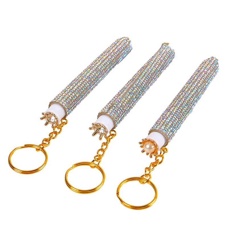 Tubo per mascara vuoto riutilizzabile con bacchetta per ciglia Catena d'oro Micro Lash Spoolie Cleaner Mini Spazzole per pettine per ciglia!