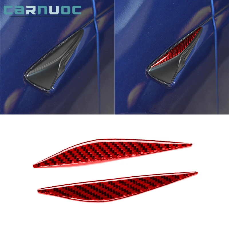 

Carbon Fiber Fender Board Stickers Cover Trim Car Interior Decorative Accessories For Tesla Model Y 2020 Tesla Model 3 2017-2022