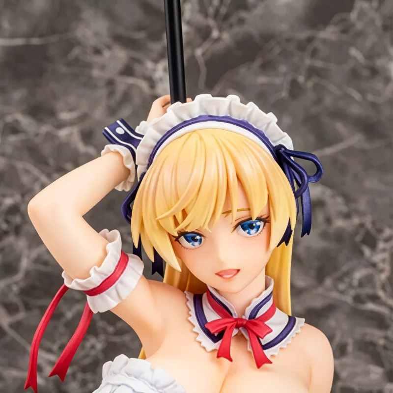 Spot animation two-dimensional beautiful girl series 1/8 maid outfit Zhenyou pear squatting chassis, ornament model