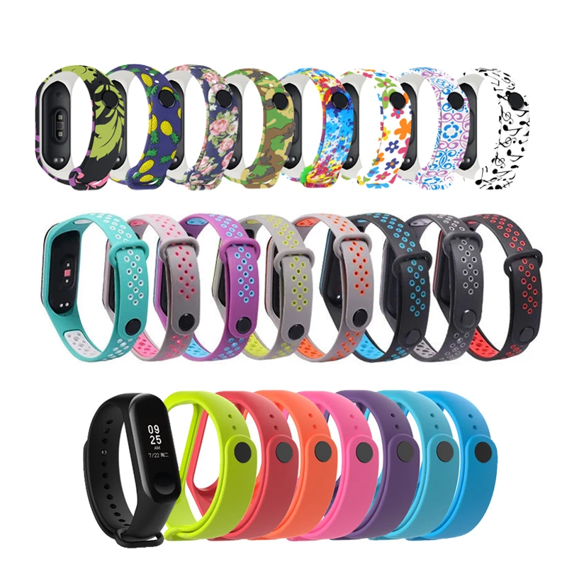 Strap For Xiaomi Mi Band 6 5 4 3 7 Silicone Wristband Bracelet Replacement Strap For MiBand 6 4 7 Colorful Wriststrap Bracelet 5